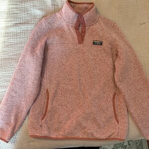 L.L. Bean Pink Pullover Fleece